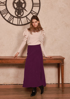 Falda Melinda Morado Oscuro