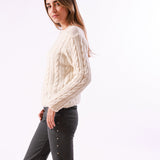 Jersey Nera Blanco Floral