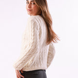 Jersey Nera Blanco Floral