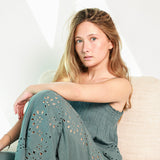 Pantalón Greta Verde Azulado