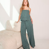 Pantalón Greta Verde Azulado