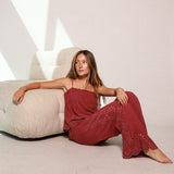 Pantalón Greta Rosa Oscuro