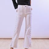 Pantalón Tachuelas Alive Blanco