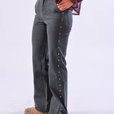Pantalón Tachuelas Alive Gris
