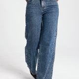Pantalón Tachuelas Bruna Azul