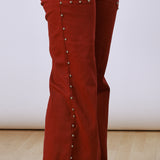 Cairo Dark Pink Studded Pants