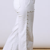 Cairo White Studded Trousers