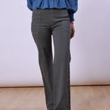 Cairo Grey Studded Trousers