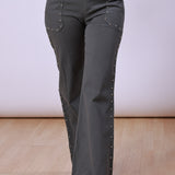 Cairo Grey Studded Trousers