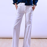 Pantalón Tachuelas Dela Blanco