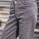 Vesper Grey Studded Pants