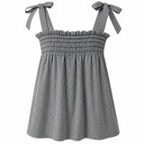 Top Brisa Vichy Negro