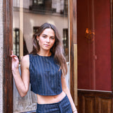 Top Gabriela Azul Marino
