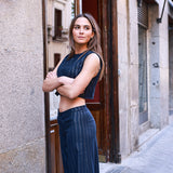 Top Gabriela Azul Marino