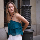 Top Livia Azul