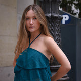 Top Livia Azul
