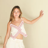 Top Naomi Rojo