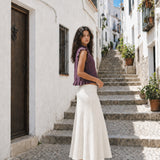 Top Ruffle Morado