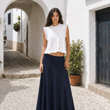 Top Ruffle Blanco
