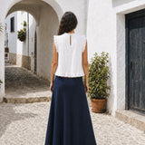 Top Ruffle Blanco