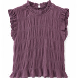 Top Ruffle Morado