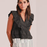 Top Sirena Gris