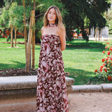 Vestido Alena Rojo Oscuro