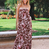 Vestido Alena Rojo Oscuro