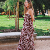 Vestido Alena Rojo Oscuro