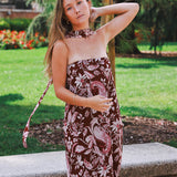 Vestido Alena Rojo Oscuro