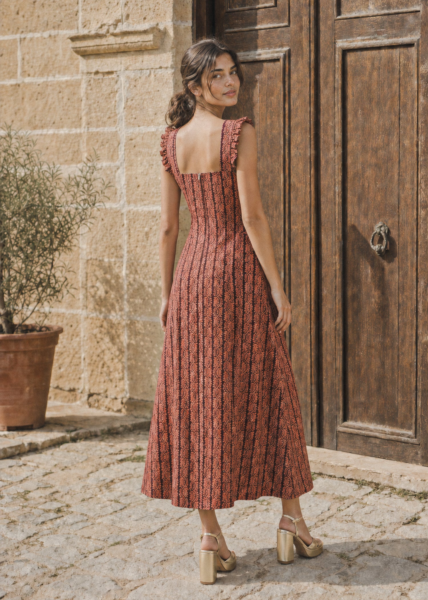 Vestido Aura Rosado Oscuro
