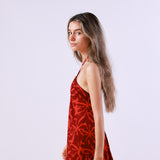 Vestido Denisa Rojo Oscuro