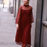 Dark Red Lula Dress