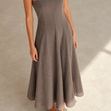Vestido Nina Marrón