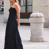 Vestido Nora Azul Marino