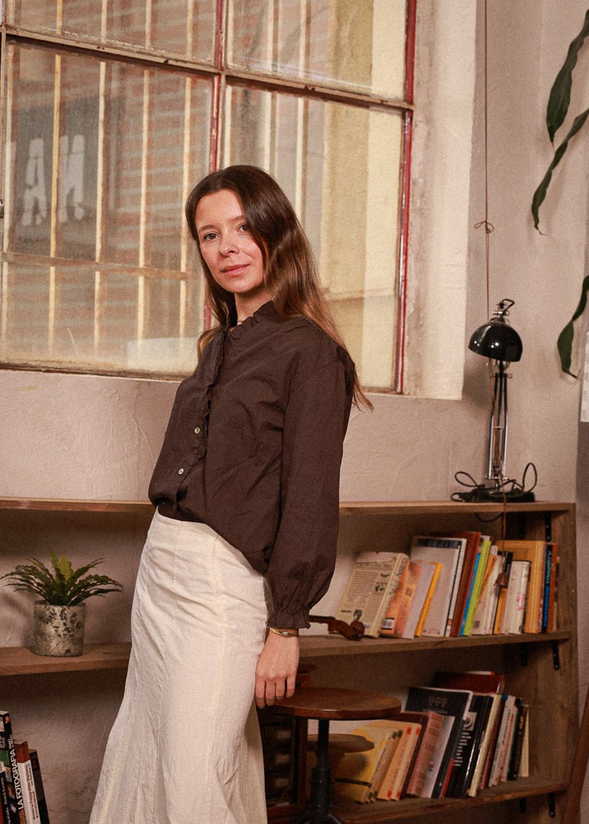 Blusa Aina Marrón - MOCCACHICA