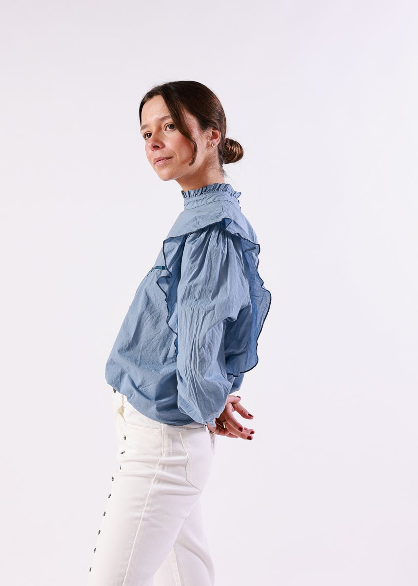 Blusa Candela Azul - MOCCACHICA