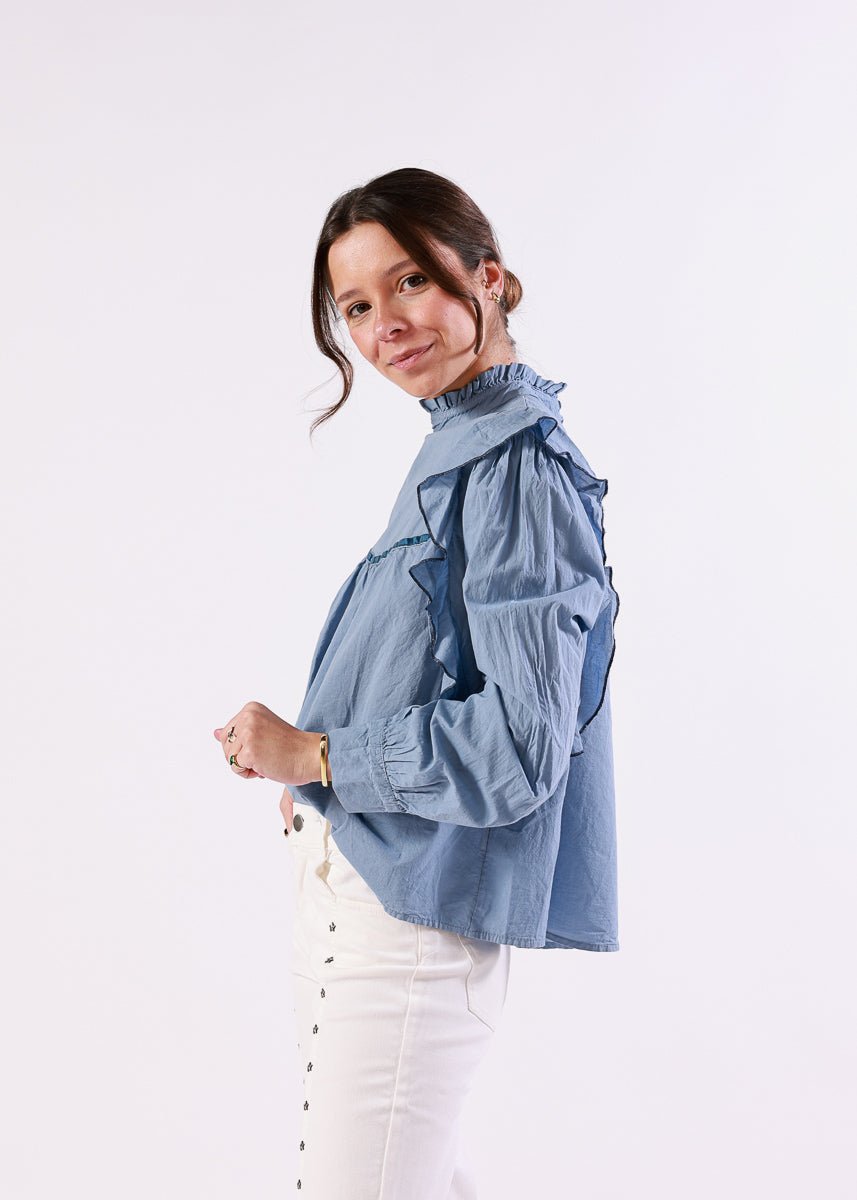 Blusa Candela Azul - MOCCACHICA