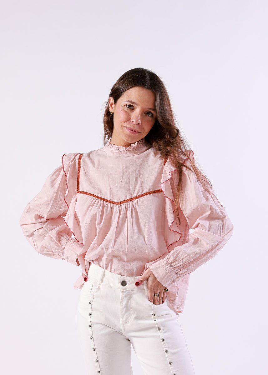 Blusa Candela Rosa - MOCCACHICA