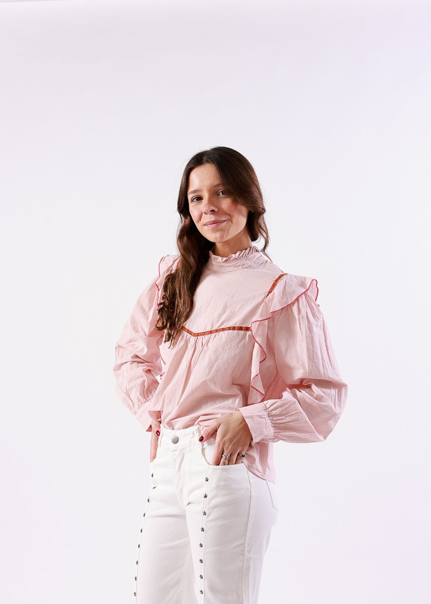 Blusa Candela Rosa - MOCCACHICA