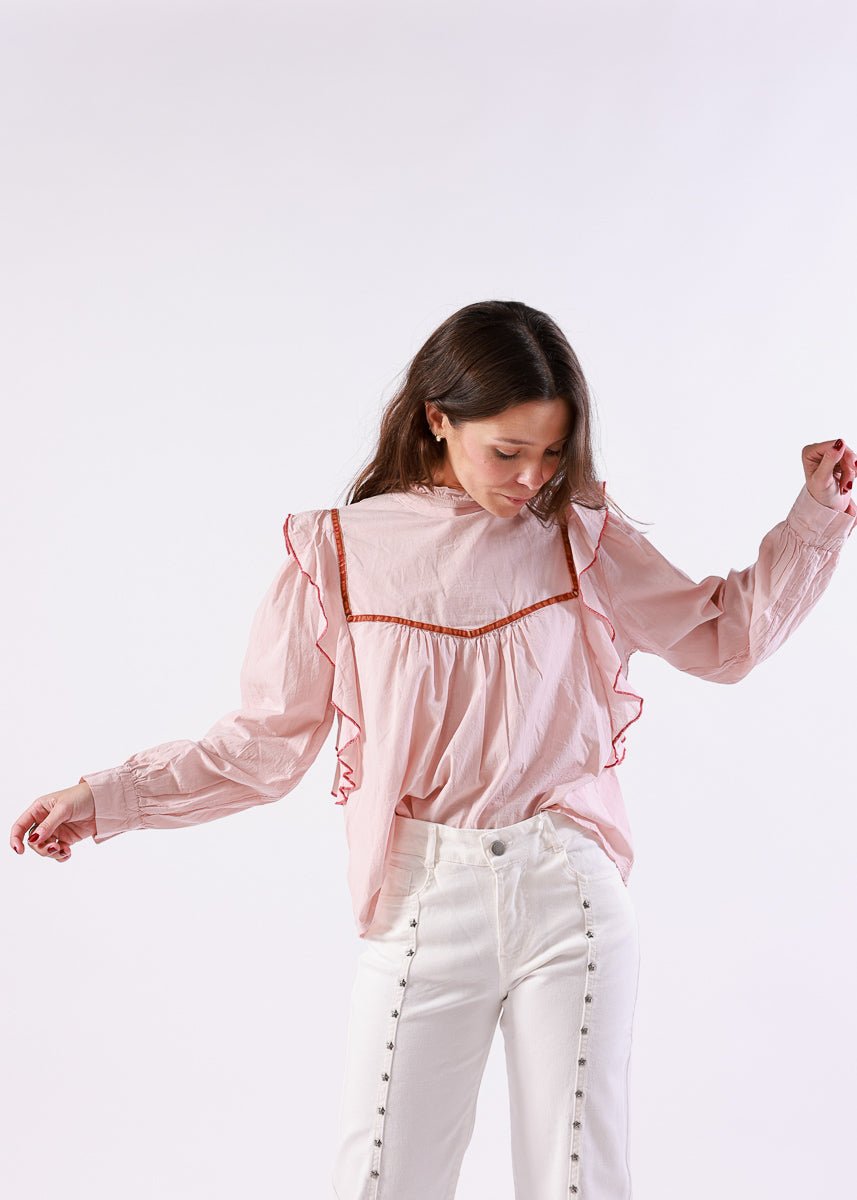 Blusa Candela Rosa - MOCCACHICA