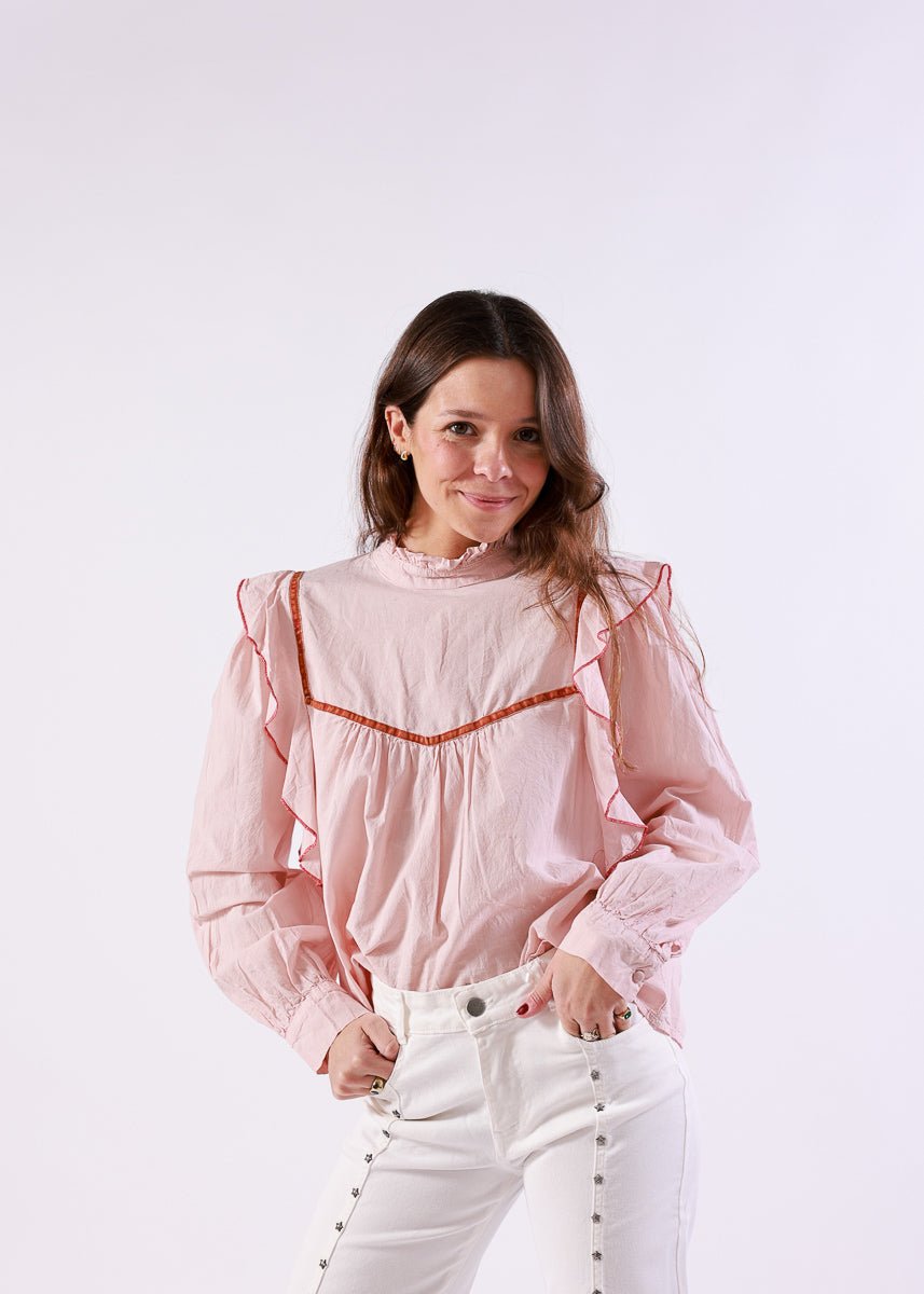 Blusa Candela Rosa - MOCCACHICA