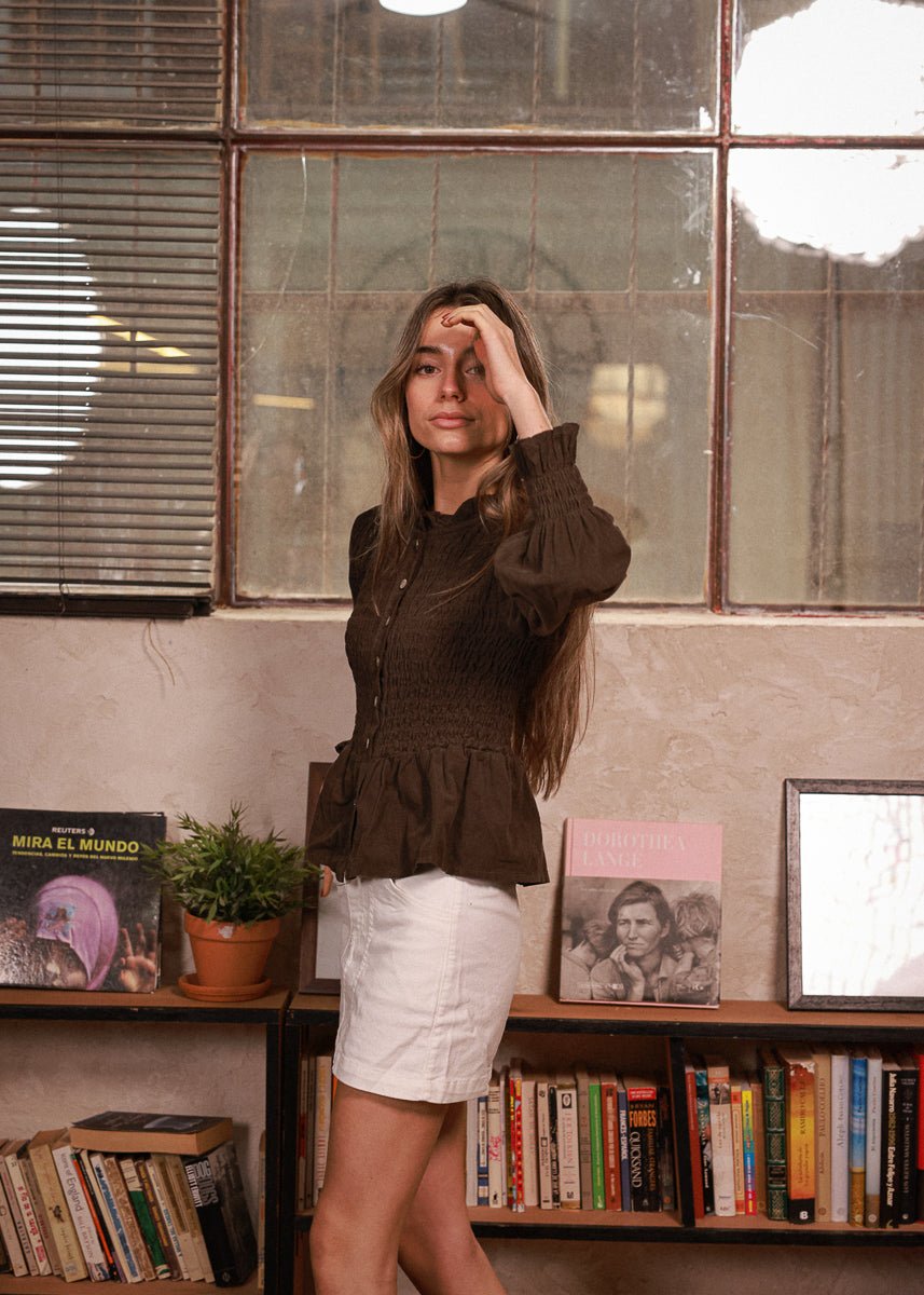 Blusa Jade Marrón - MOCCACHICA