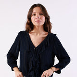 Blusa Kenna Azul Marino - MOCCACHICA