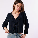Blusa Kenna Azul Marino - MOCCACHICA
