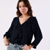 Blusa Kenna Azul Marino - MOCCACHICA