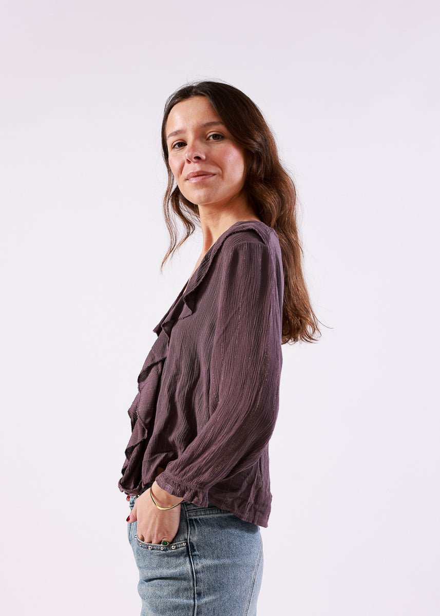 Blusa Kenna Púrpura - MOCCACHICA