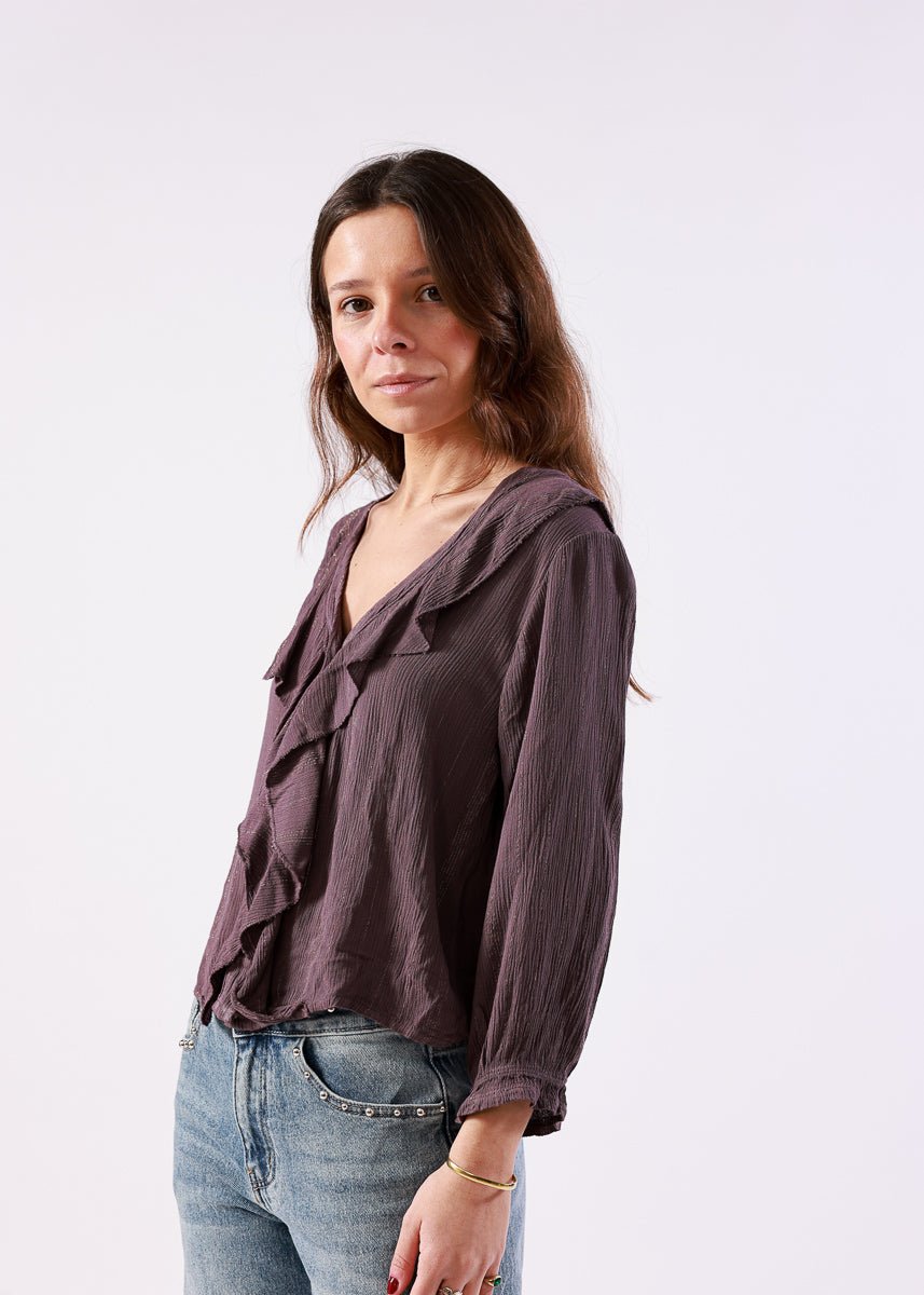 Blusa Kenna Púrpura - MOCCACHICA