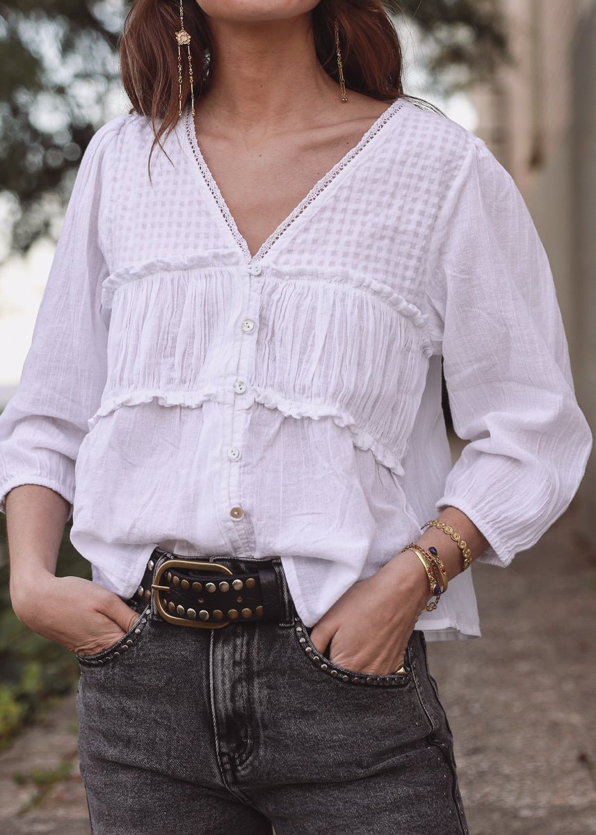 Blusa Maeve Blanco - MOCCACHICA