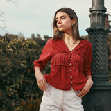 Blusa Maeve Rojo - MOCCACHICA
